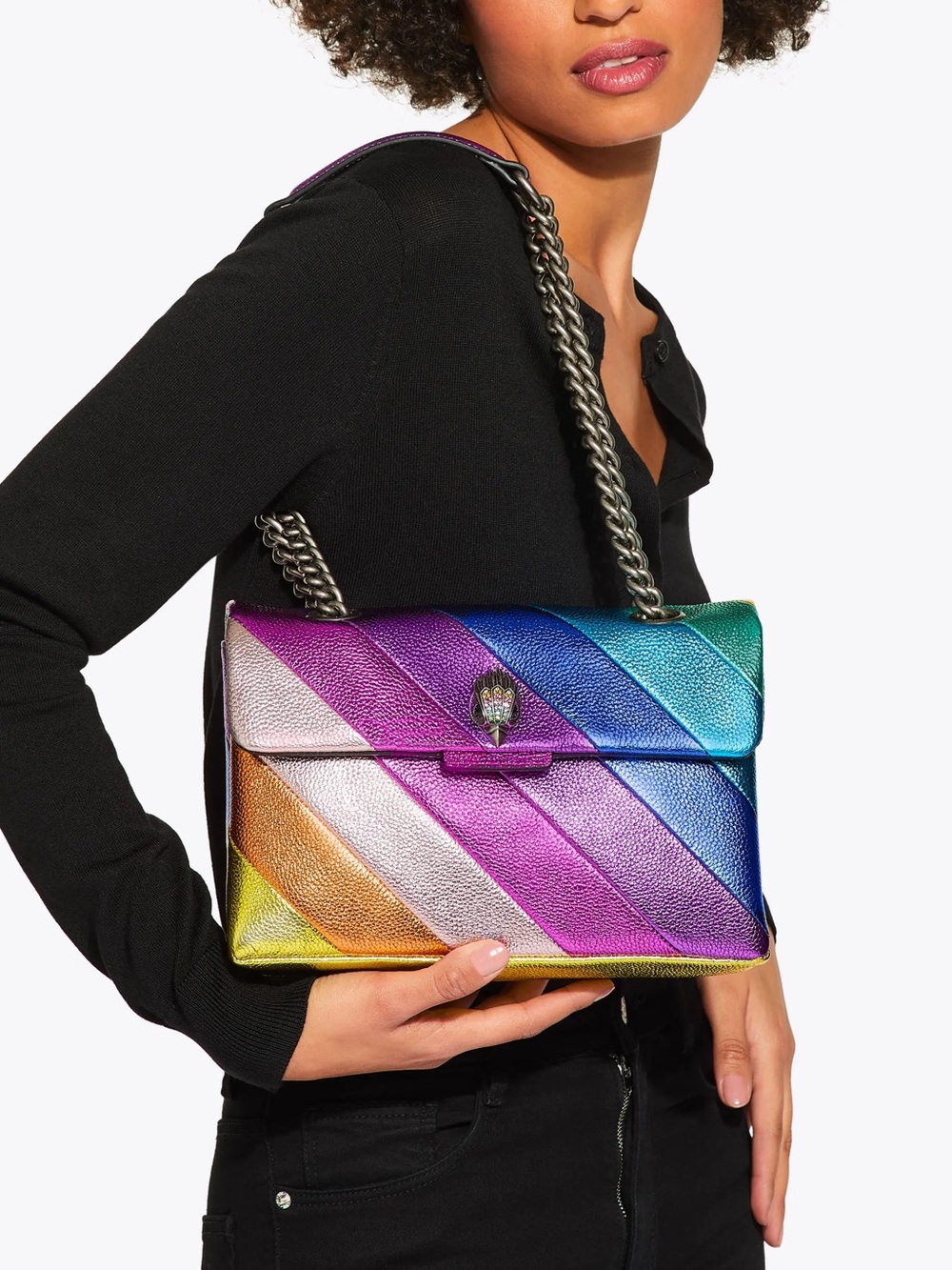KURT GEIGER LONDON- LEATHER KENSINGTON BAG